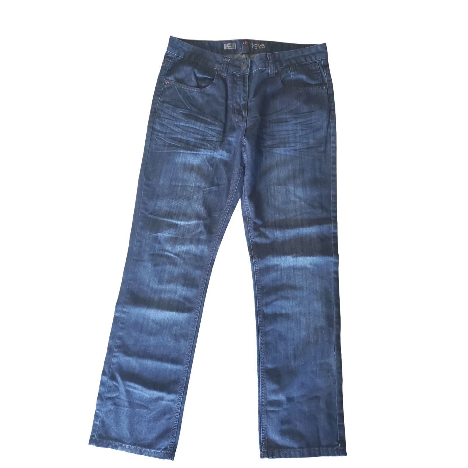 Primary image for 21 Men Jeans 32X32 Mens Relaxed Fit High Rise Straight Leg Dark Wash Casual