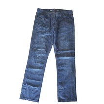 21 Men Jeans 32X32 Mens Relaxed Fit High Rise Straight Leg Dark Wash Casual - £12.61 GBP