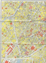 Hertz Rent a Car Map Brussels Zaventem Waterloo Belgium 1984 - £11.07 GBP