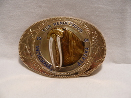 1984 Anchorage Fur Rondy Rendezvous Collector Belt Buckle/Walrus-Mint Condition - £35.92 GBP