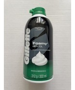 GILLETTE Foamy MENTHOL Shave Foam SHAVING CREAM 322ml - DISCONTINUED 3/25 - £31.31 GBP