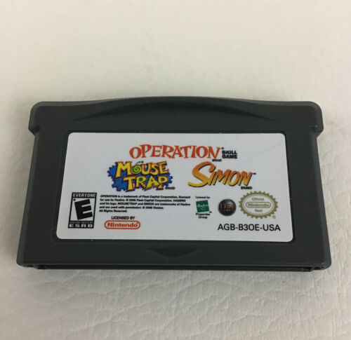 Nintendo Game Boy Advance Operation Mouse Trap Simon Video Game Cartridg... - $13.81