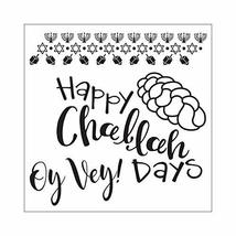 Sizzix Framelits Die Set with Stamps Happy Challah Days, 6-Pack, Multicolor - £15.97 GBP