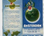 Amsterdam Holland Official Week Agenda Brochure November December 1953 - $17.82