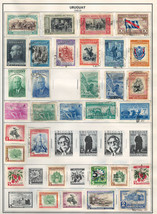 URUGUAY 1948-1962 Very Fine Mint &amp; Used Stamps Hinged on list : 2 Sides - £2.63 GBP