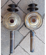 Pair Vtg Original Signal Coach Lamp-Buggy Light-Curved Glass/Red Glass-E... - $186.99