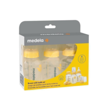 Medela Breastmilk Bottle 150ml with Wide Base Slow Flow Teat 3 Pack - £85.87 GBP
