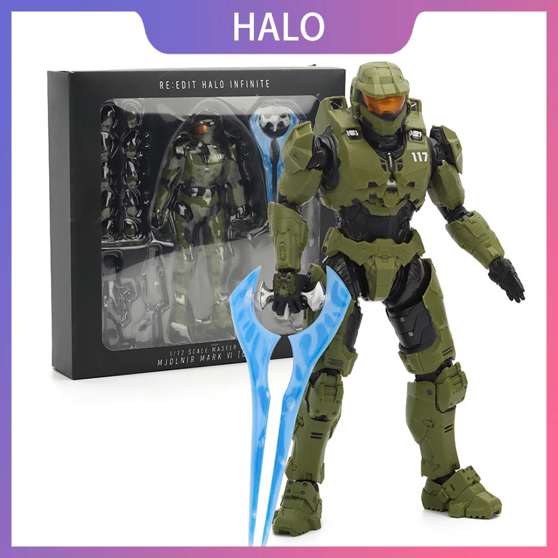 18cm Halo Infinite Master Chief Mjolnir Mk Vi 1/12 Scale 17.5cm 6&quot; Action Figure - $36.97