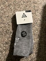 NEW Nike ACG Kelley Ridge 2.0 Grey Crew Trail Hiking Socks DA2599-065 Si... - $28.00