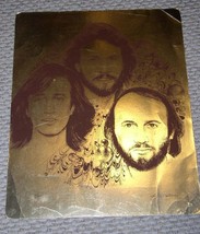 Bee Gees Gold Foil Graphic Art Picture Poster by Jim M. Dallmin Vintage - £40.05 GBP