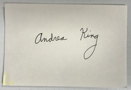 Andrea King (d. 2003) Signed Autographed 4x6 Index Card #2 - $20.00