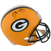 Aaron Rodgers Signed Packers Replica Helmet COA Fanatics Autograph Green Bay - £896.51 GBP