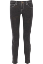 NWT Current/Elliott The Ankle Skinny in OD Overdye Black Tribal Print Jeans 28 - £32.95 GBP