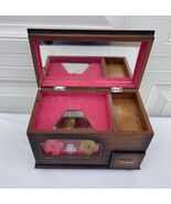 Vintage Beautiful Japanese Music Jewelry Box Bicycle Wood *See Video* - $133.64