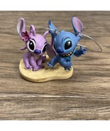 Disney Stitch &amp; Angel Christmas Xmas Holiday Hanging Ornament KG JD - $185.74 MXN