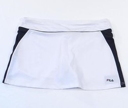 Fila White &amp; Black Tennis Skort Skirt w Attached Shorts Woman Extra Large XL NWT - $49.49