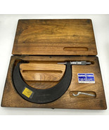 Scherr-Tumico Micrometer  5” - 6” With Wood Case &amp; Spanner - £31.75 GBP