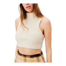 For Love &amp; Lemons Dominique Crop Sweater Tank Cream Open Back Large New - £48.42 GBP