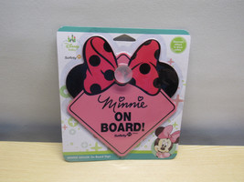 Baby On Board Disney Baby Minnie Mouse On Board Car Decal Sign Safety 1st - $10.88