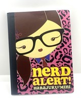 Harajuku  Mini Composition Notebook Nerd Alert 10&quot; School Supplies B - £7.73 GBP