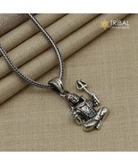 925 sterling silver Lord Mahakal Pendant with chain tribal jewellery nsp1059 - $59.39 - $138.59