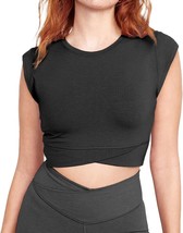 Crop Tops Workout Cropped Tank Tops Athletic Muscle Shirts (Black,Size:XL) - £13.14 GBP