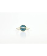 Minimal Turquoise Ring - Saturn - Sterling Silver Ring - $60.30 CAD