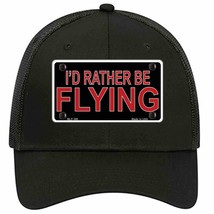 Rather Be Flying Novelty Black Mesh License Plate Hat - £22.83 GBP