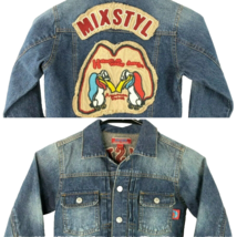 Mixstyl Kids Denim Jean Jacket Euro size 110 5? Buzzard American Spirit ... - £21.27 GBP