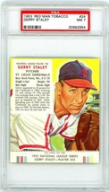 1953 Red Man Tobacco Gerry Staley #24 PSA 7 P1246 - £114.19 GBP
