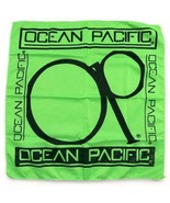 Ocean Pacific OP Bandana Handkerchief Green Beach Surf Skate Vintage 80s... - £13.54 GBP