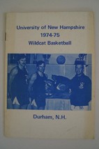 Vintage Baloncesto Media Pulsar Guía Universidad De Nuevo Hampshire 1974 1975 - $28.70