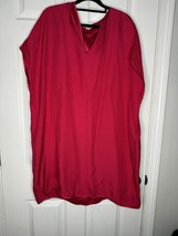 DIANE VON FURSTENBURG Kora Hot Pink Oversized Tunic Shift Dress Size M P... - $42.08