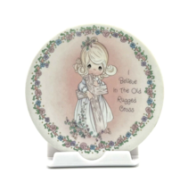 Precious Moments Porcelain Plate I Believe In The Old Rugged Cross - $39.15