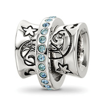 Silver Reflections Crystals Nouveau Spinner Bead QRS3368 - $53.50