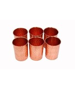 Pure Copper Water Glasses tumbler With Embossed /Hammered/Plain Craft de... - €38,43 EUR
