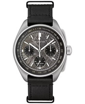 Bulova Men&#39;s Chronograph Lunar Pilot Meteorite  Leather Strap Watch  Lim... - $1,195.95