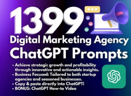 Chatgpt Plus Prompts Digital Marketing- Digital Social Media Marketing Agency - £1.28 GBP