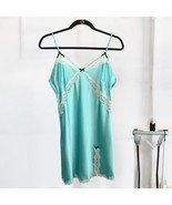 Victoria Secret Nightgown Y2K Slip Dress Satin Lace Size Large Babydoll NEW - $49.99