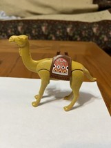 VTG Playmobil Camel Adult Brown Saddle Red Blanket Nativity Egyptian Desert - £9.88 GBP