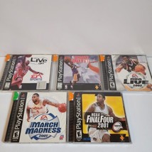 Playstation 1 Games Lot NOT TESTED NBA Live Shoot Out March Madness Final Four - £7.49 GBP