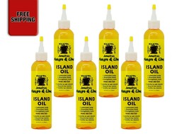 Jamaican Mango &amp; Lime Island Oil For Scalp, Roots and Locs 8 Fl. oz. (Pack of 6) - £40.18 GBP