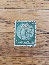 Germany Stamp 6pf Used Green - $1.69