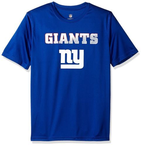 NWT NFL New York Giants Boys Large (14-16) Royal Blue Short Sleeve Tee Shirt - $14.80