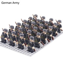 24pcs/Lot Military Soldiers Building Blocks Set Action Figures Bricks Toys #D258 - £19.10 GBP