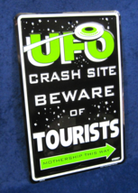Ufo Tourists -*US MADE*- Embossed Metal Sign - Yard Man Cave Garage Bar Décor - £12.62 GBP