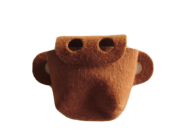 Lego Duplo Cave People Figure Baby Carrier Backpack.Brown w/ Armholes Vi... - $231.63 MXN