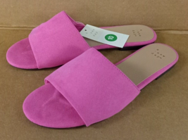 Women&#39;s Heidi Slide Sandals - a New Day - Pink - Size US 10 - $14.99