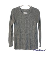 Women&#39;s Sonoma Grey Long Sleeve Knit Sweater Size Small - £11.01 GBP