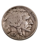 1937-D 5C 3-Legged Buffalo Nickel Fine Natural Color All Letters Clear F... - $13,117.26 MXN